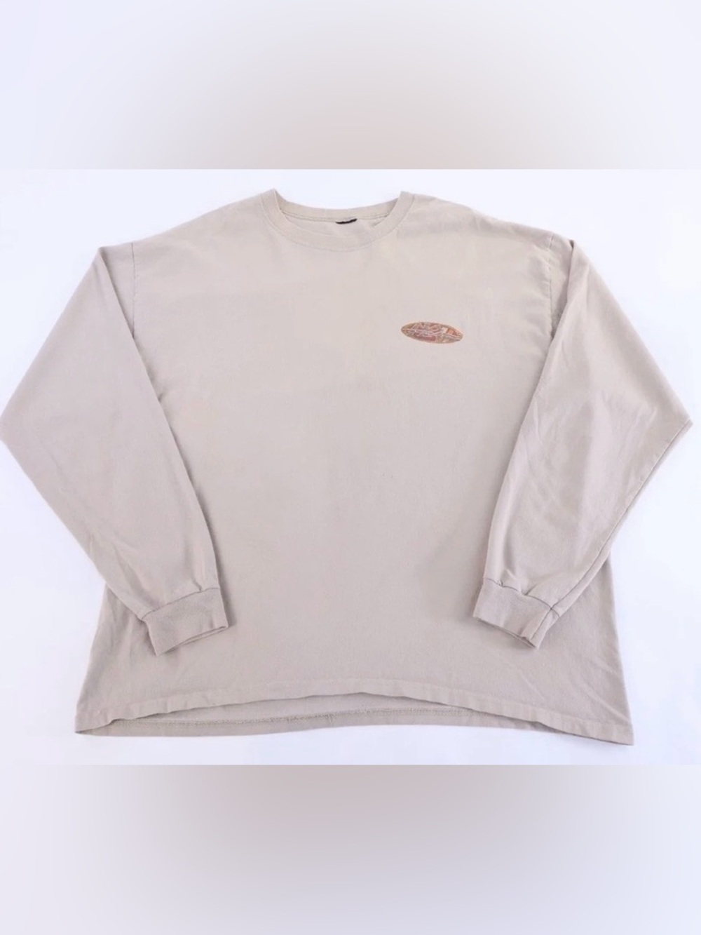 Vintage 90s No Fear Long Sleeve T-Shirt USA Double Sided Graphic Skate Y2K